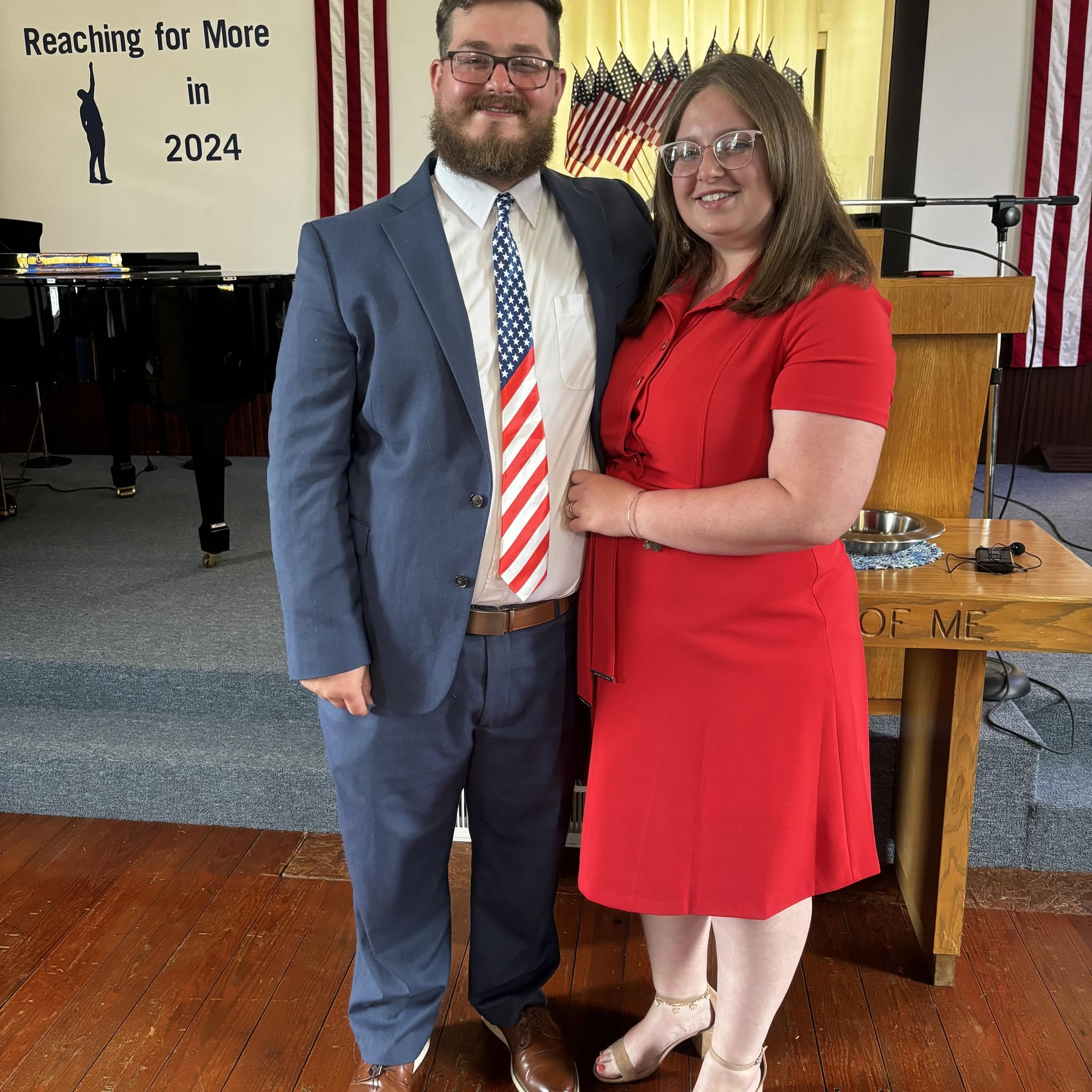 Pastor Evan Fincham and his wife Kelsea